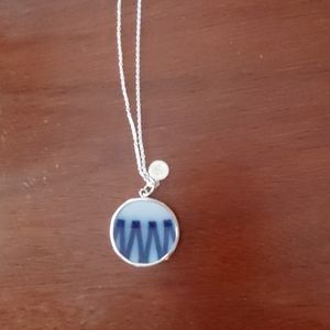 Necklace with Gefle Porcelain earrings to match